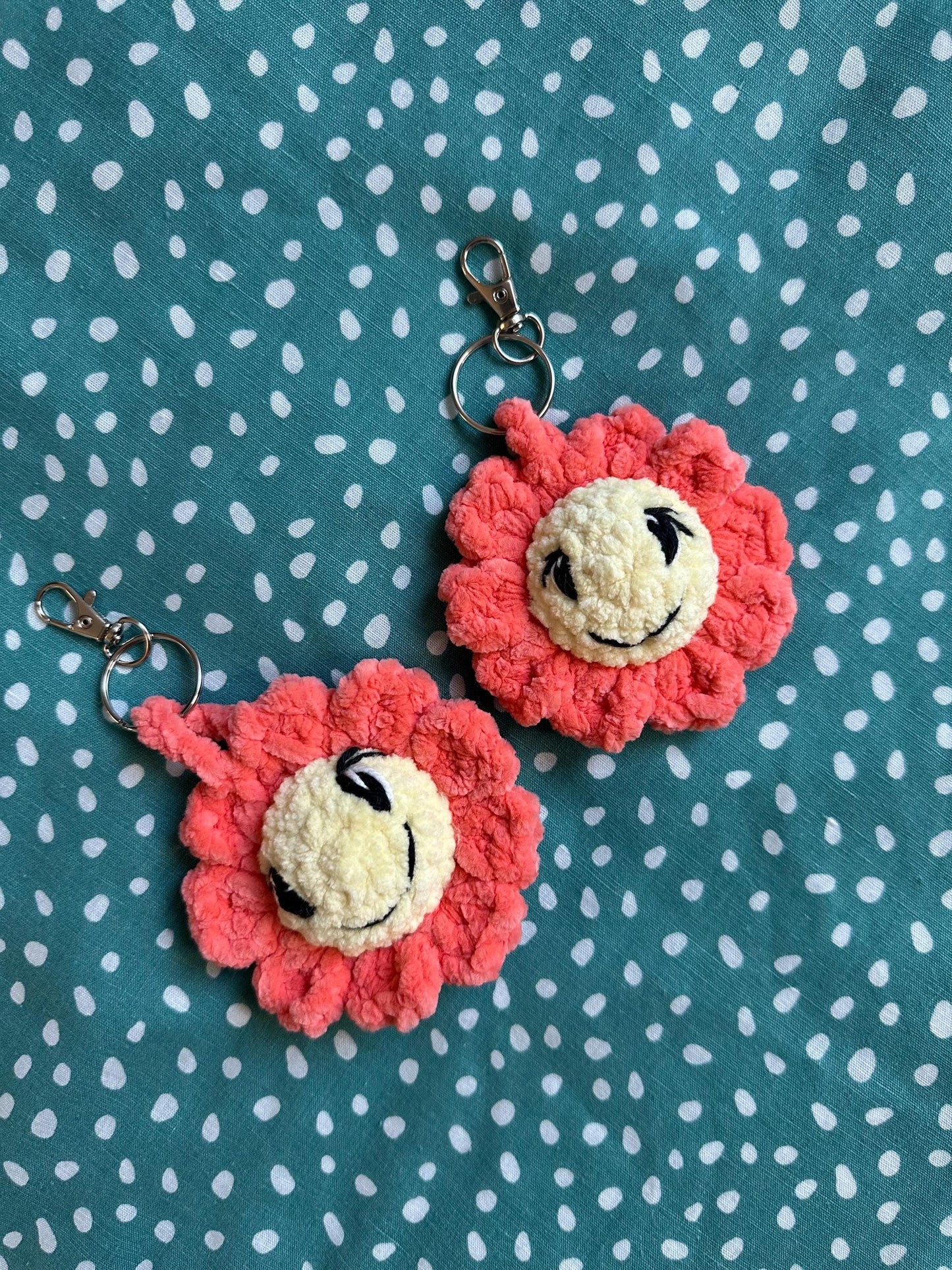 Porte clef fleur